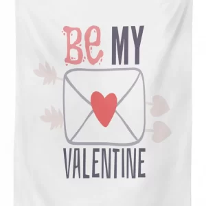 be my valentine love 3d printed tablecloth table decor 3754