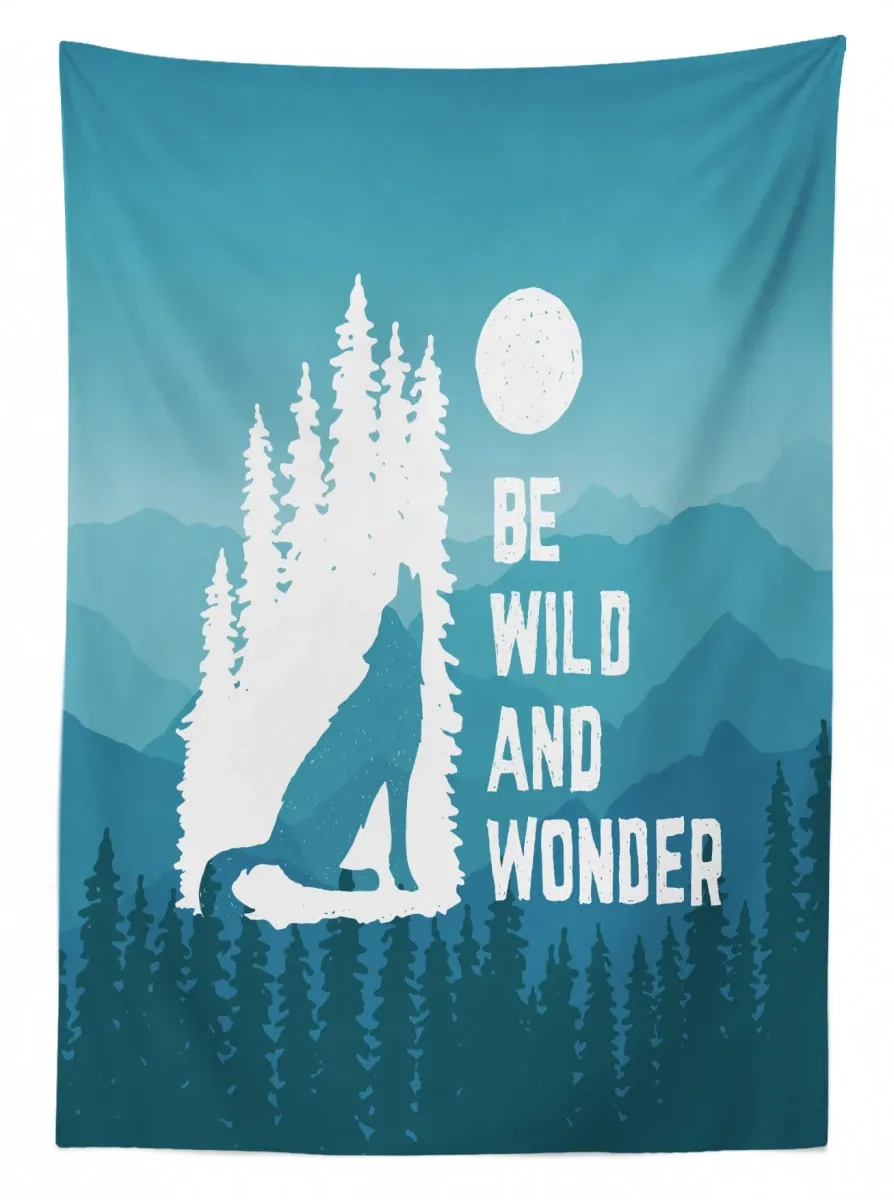 be wild and wonder 3d printed tablecloth table decor 4150
