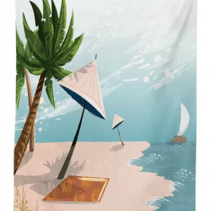 Beach Landscape Paradise 3D Printed Tablecloth Table Decor 1 beach landscape paradise 3d printed tablecloth table decor 8656