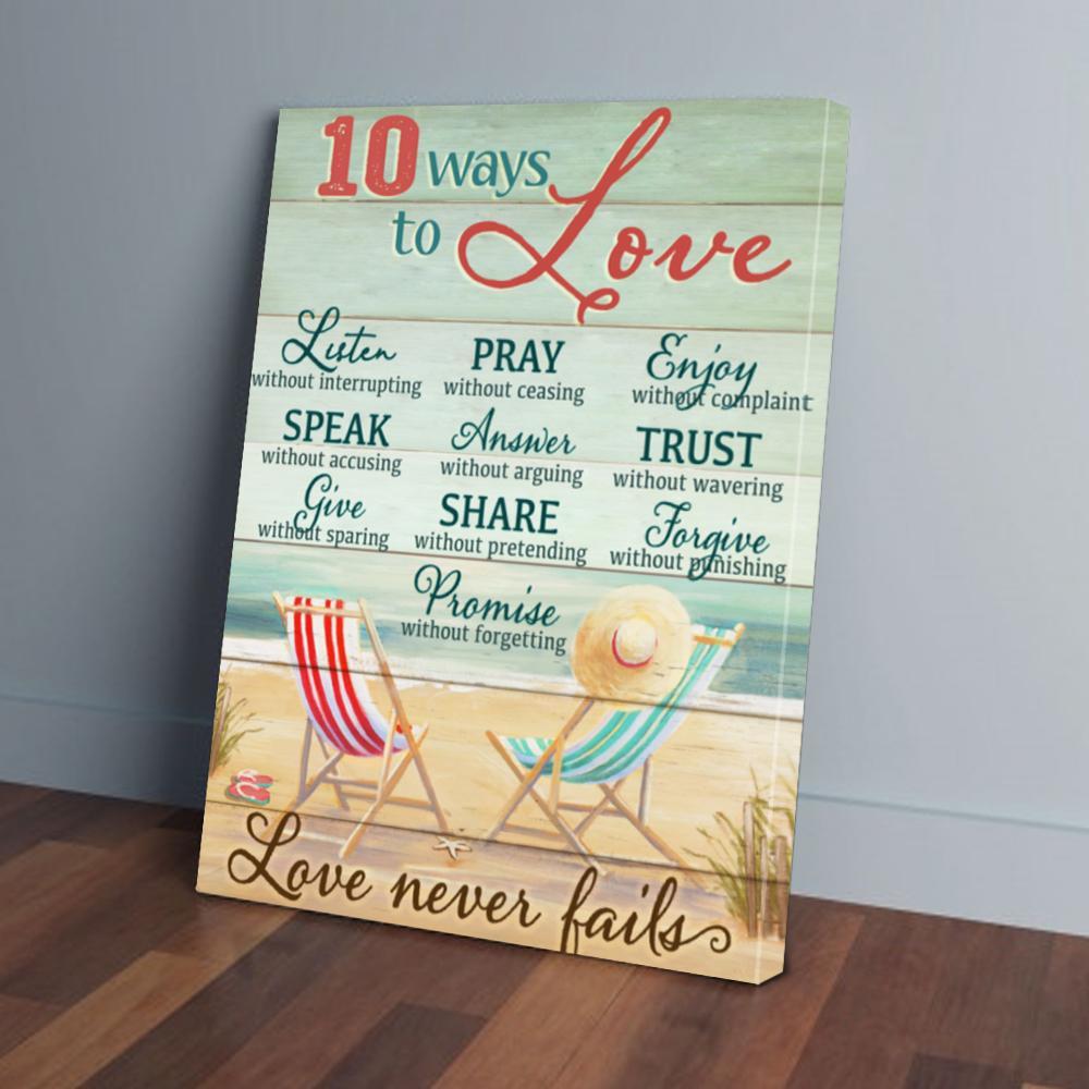 beach love canvas prints wall art decor 1787
