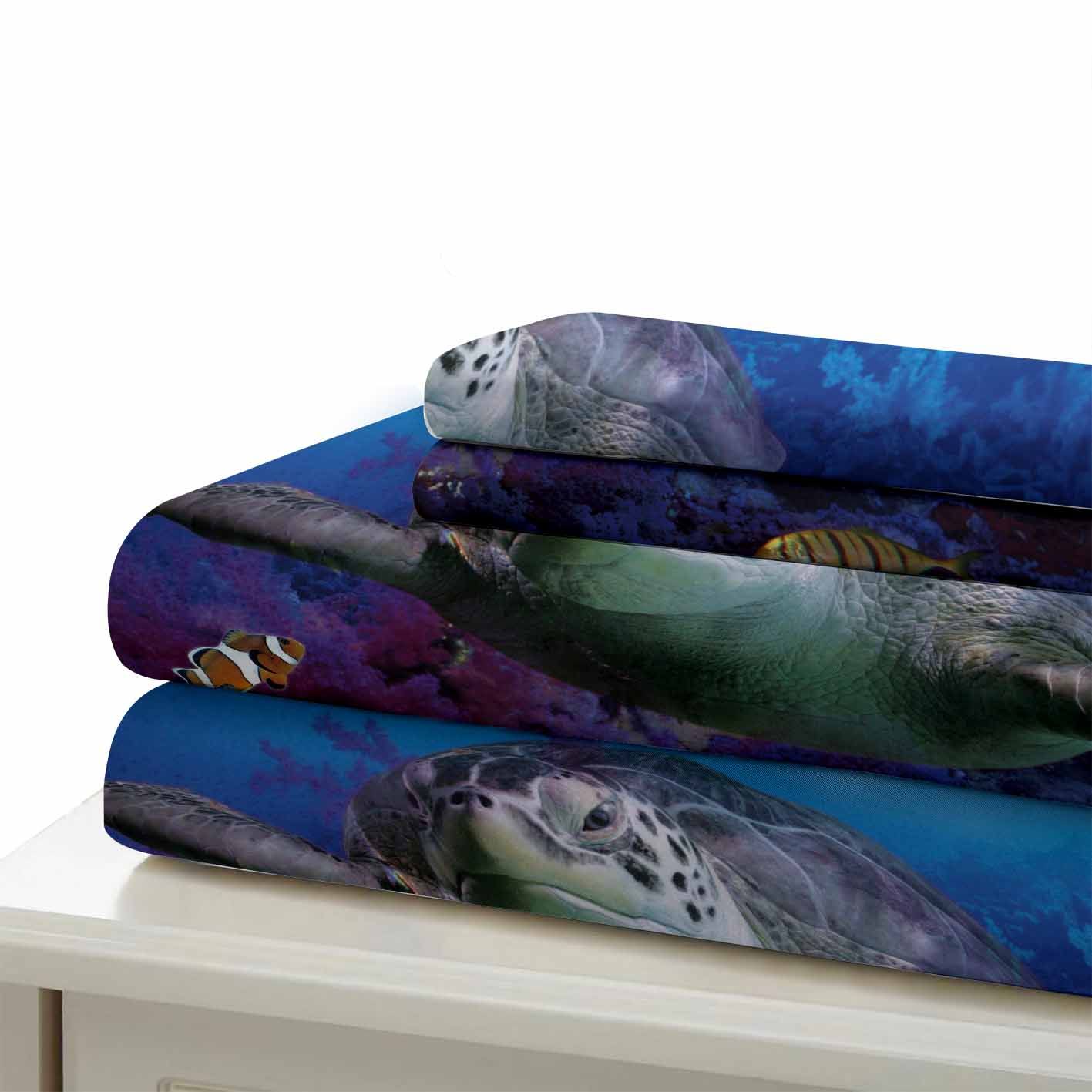 beauty sea turtle printed bedding set bedroom decor 5182