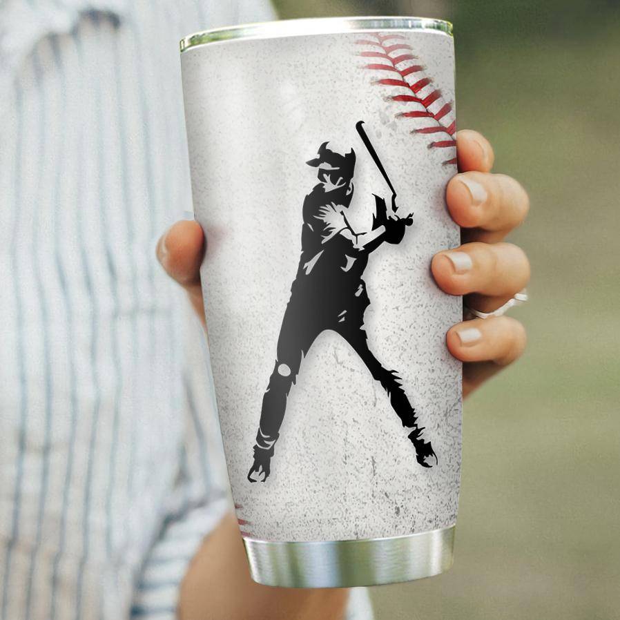 because when i step on the field nothing else matters baseball bat tumbler baseball tumbler baseball lover stainless steel tumbler 6904