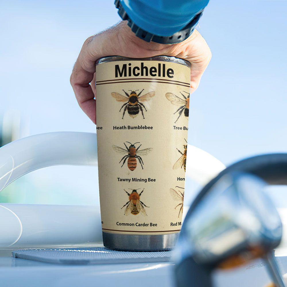 Bee Personalized Stainless Steel Tumbler bee personalized stainless steel tumbler 4734