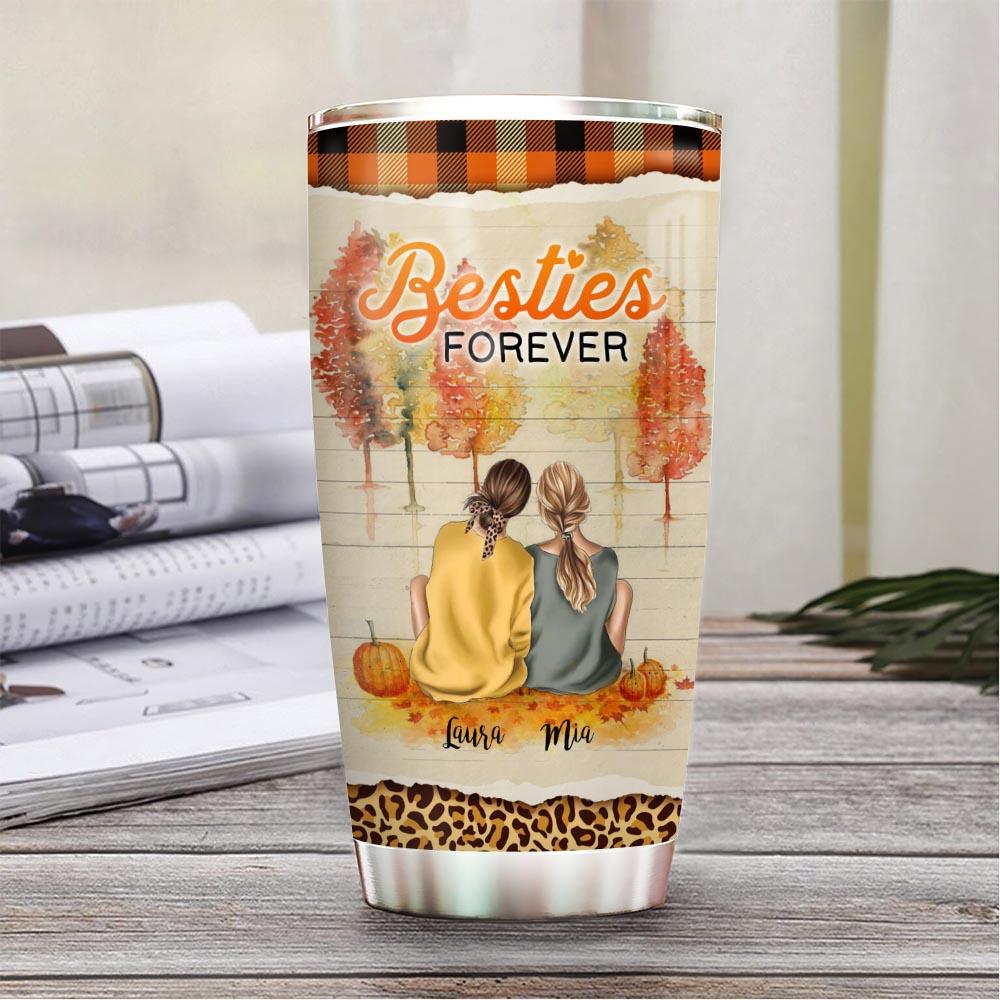 bestie forever roller coaster of life bes customized stainless steel tumbler 1745