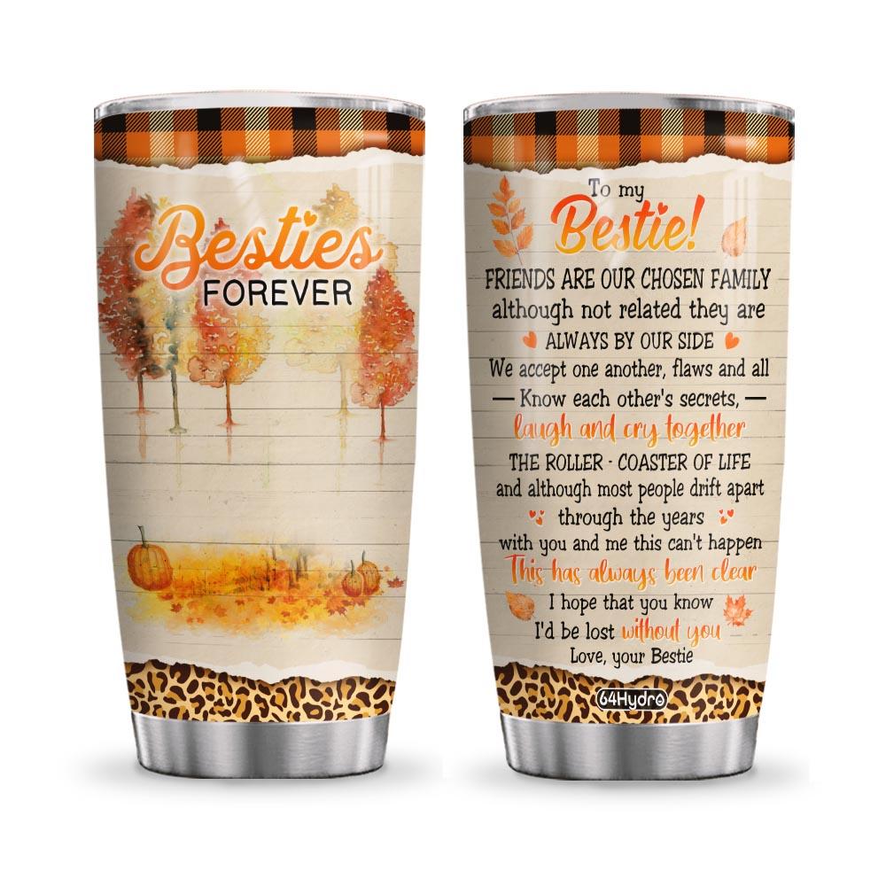 bestie forever roller coaster of life bes customized stainless steel tumbler 5687