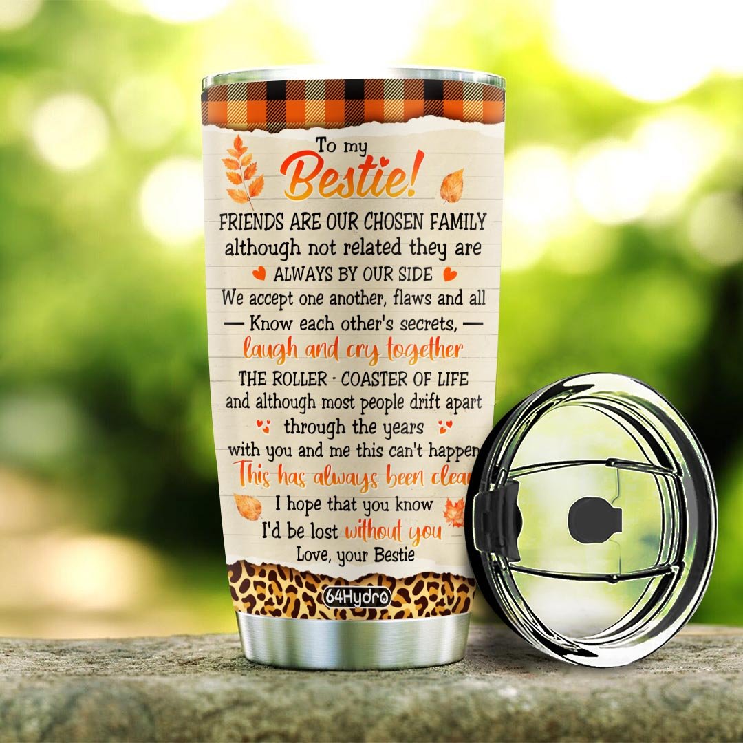 bestie forever roller coaster of life bes customized stainless steel tumbler 8525