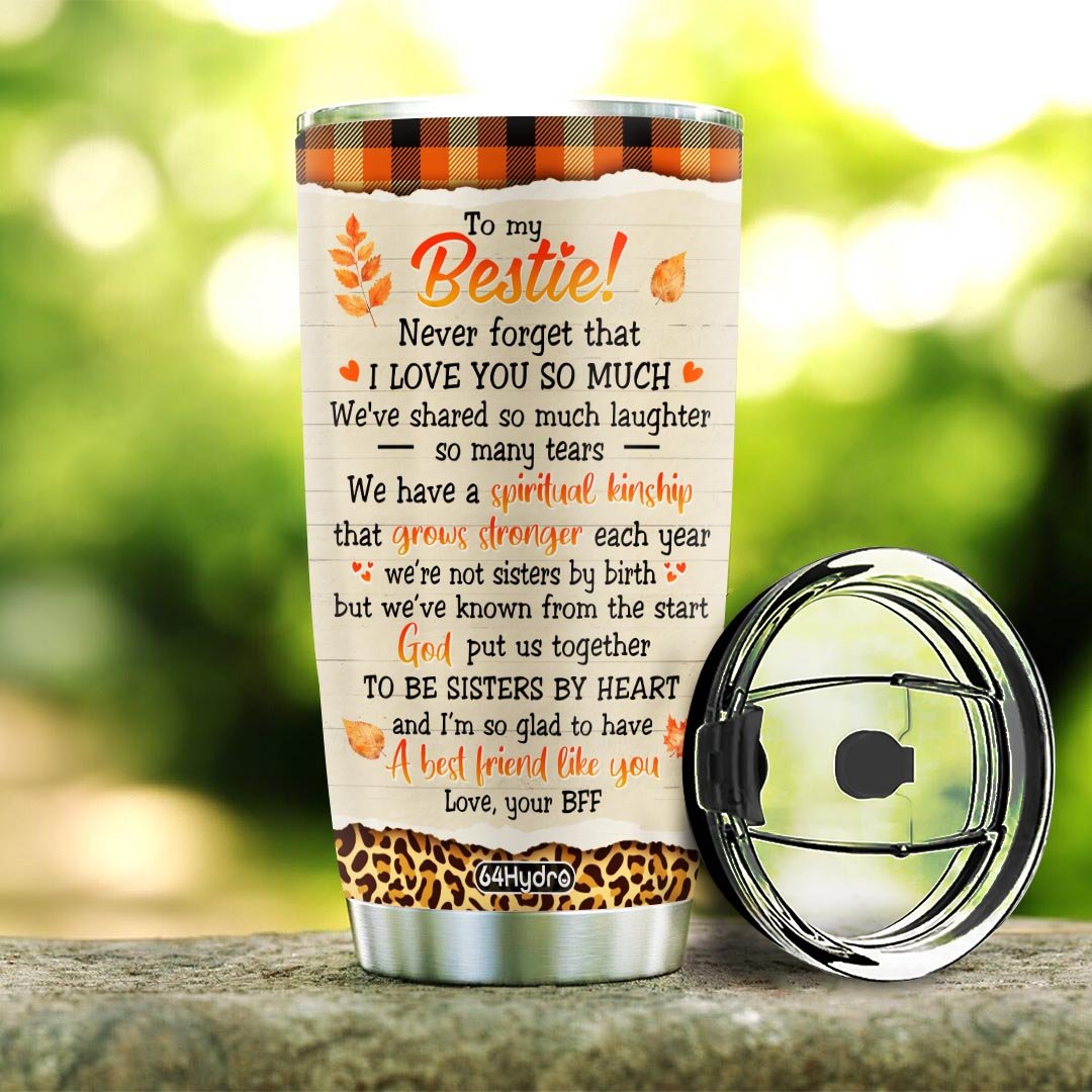 besties forever spiritual kinship bes customized stainless steel tumbler 7151