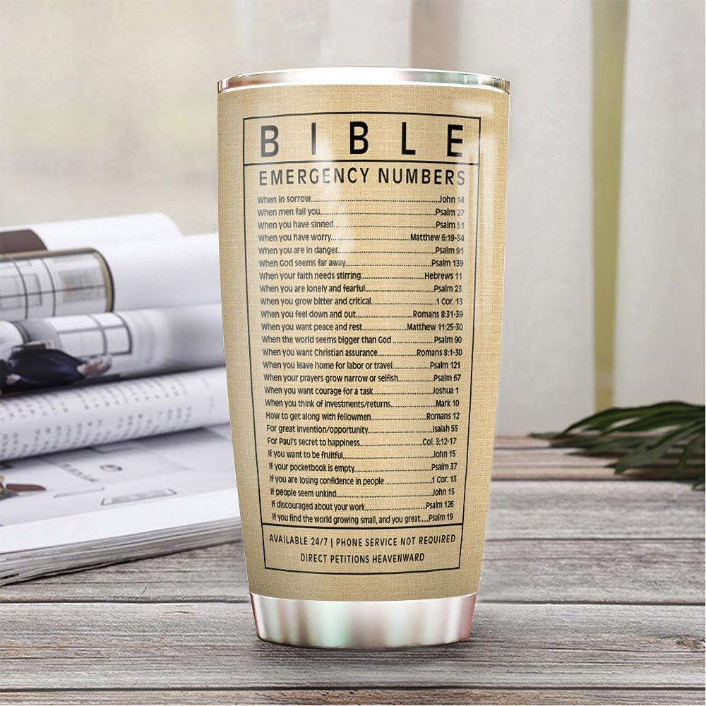 Bible Number Personalized Stainless Steel Tumbler bible number personalized stainless steel tumbler 5446