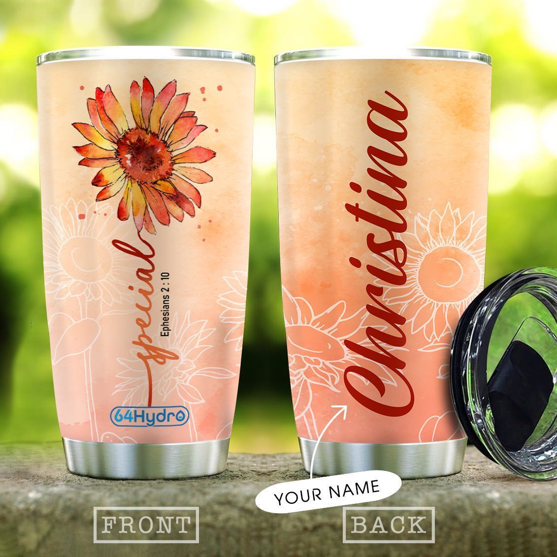 bible personalized stainless steel tumbler 3590