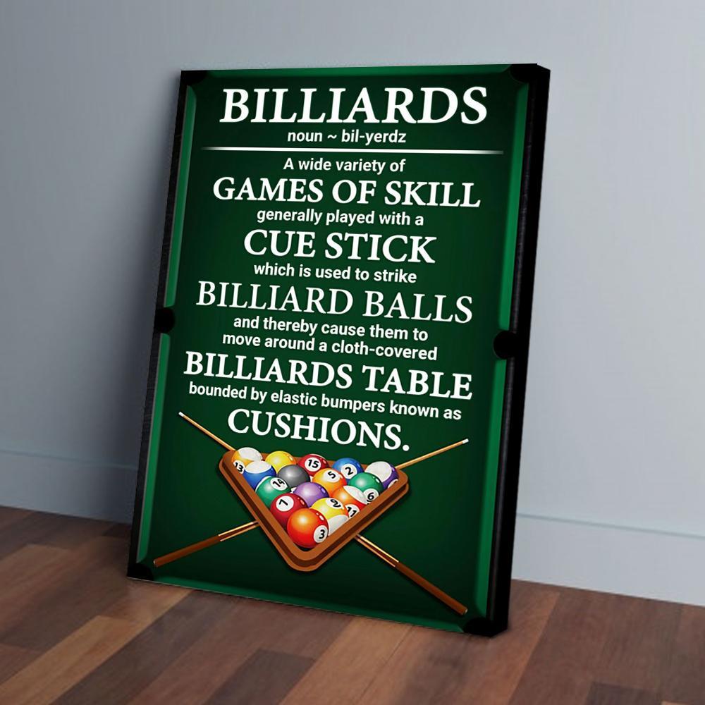 billiards canvas prints wall art decor 7855