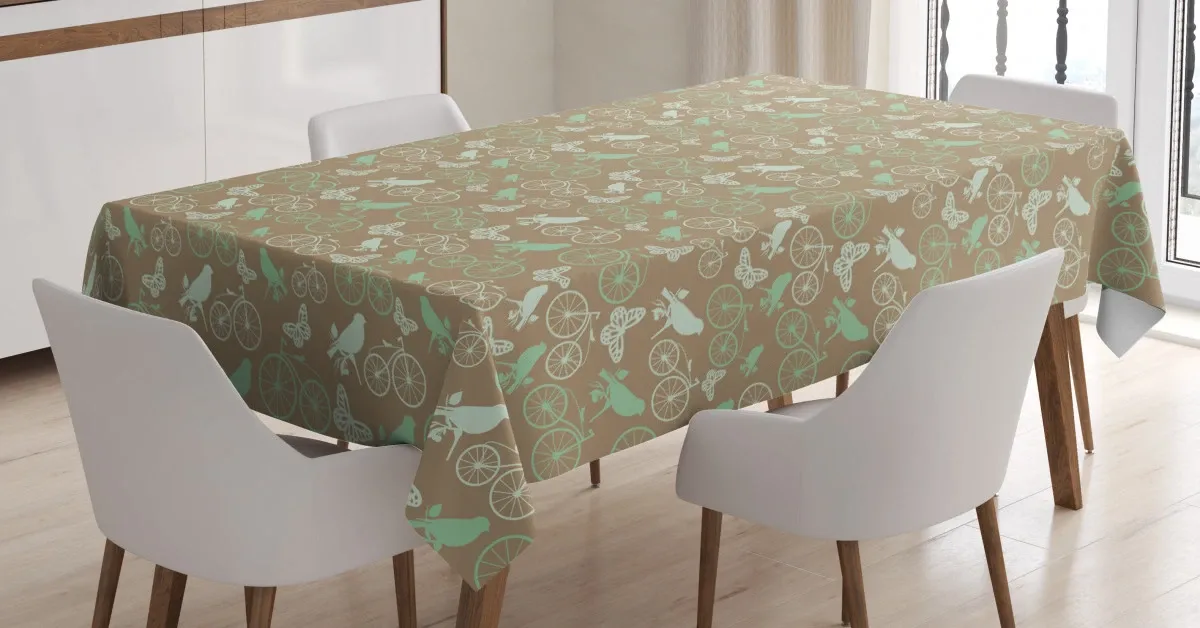 bird butterfly romantic 3d printed tablecloth table decor 8269
