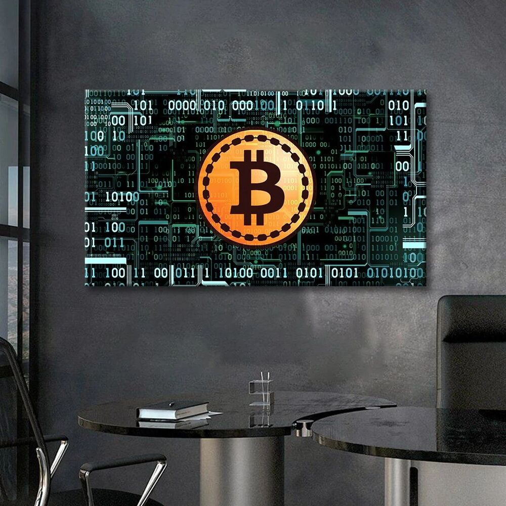 bitcoin motivational positive canvas print wall art decor 2315