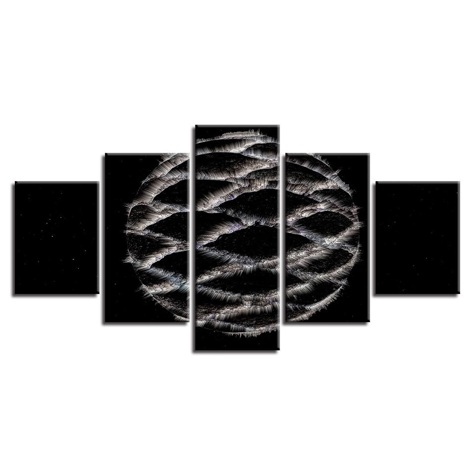 Black And White 1 - Abstract 5 Panel Canvas Art Wall Decor black and white 1 abstract 5 panel canvas art wall decor 6444