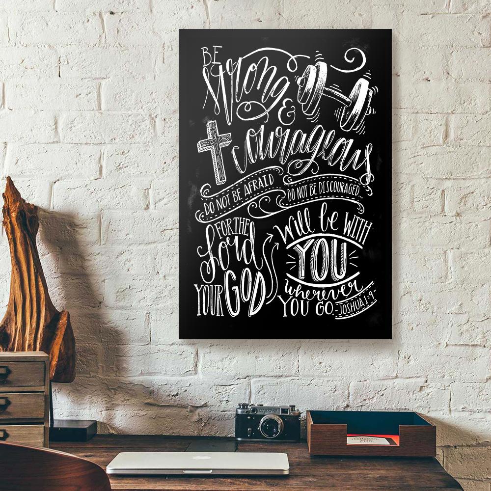 black and white fitness canvas prints wall art decor 5268