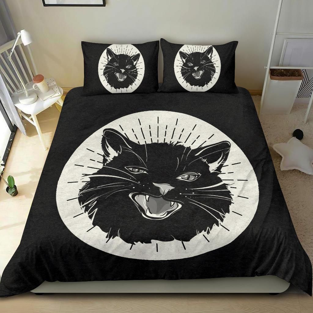 Black And White Grumpy Cat Bedding Set Bedroom Decor black and white grumpy cat bedding set bedroom decor 1368