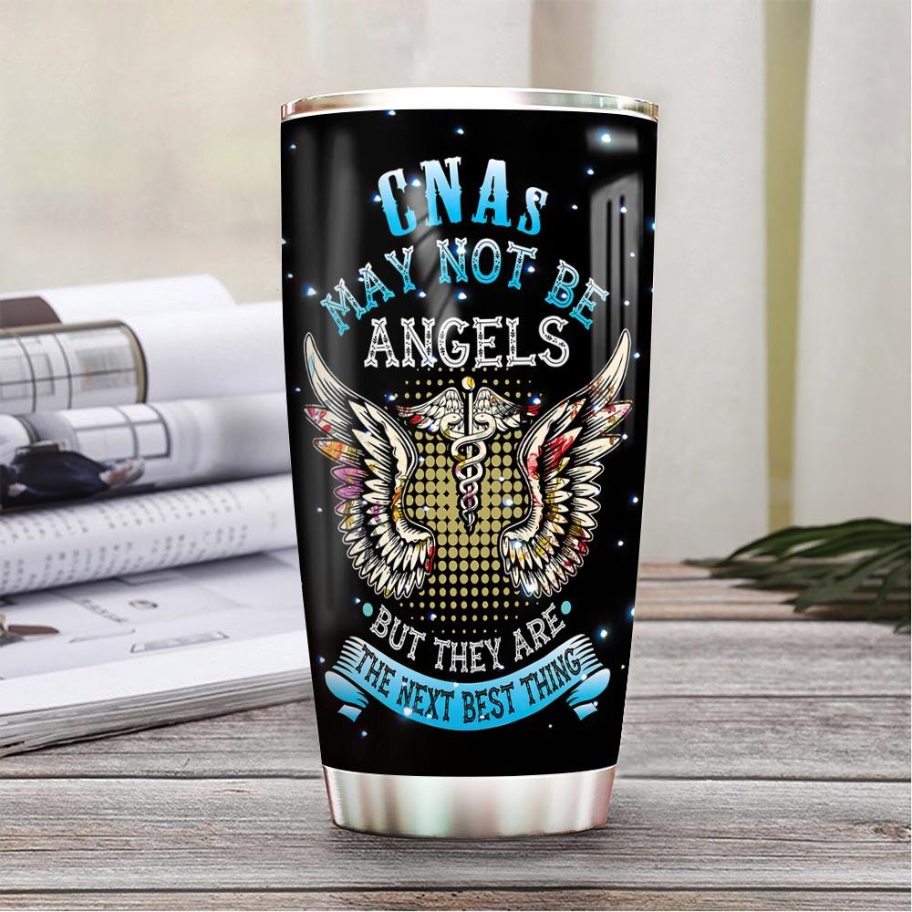 Black CNA Personalized Stainless Steel Tumbler black cna personalized stainless steel tumbler 5272