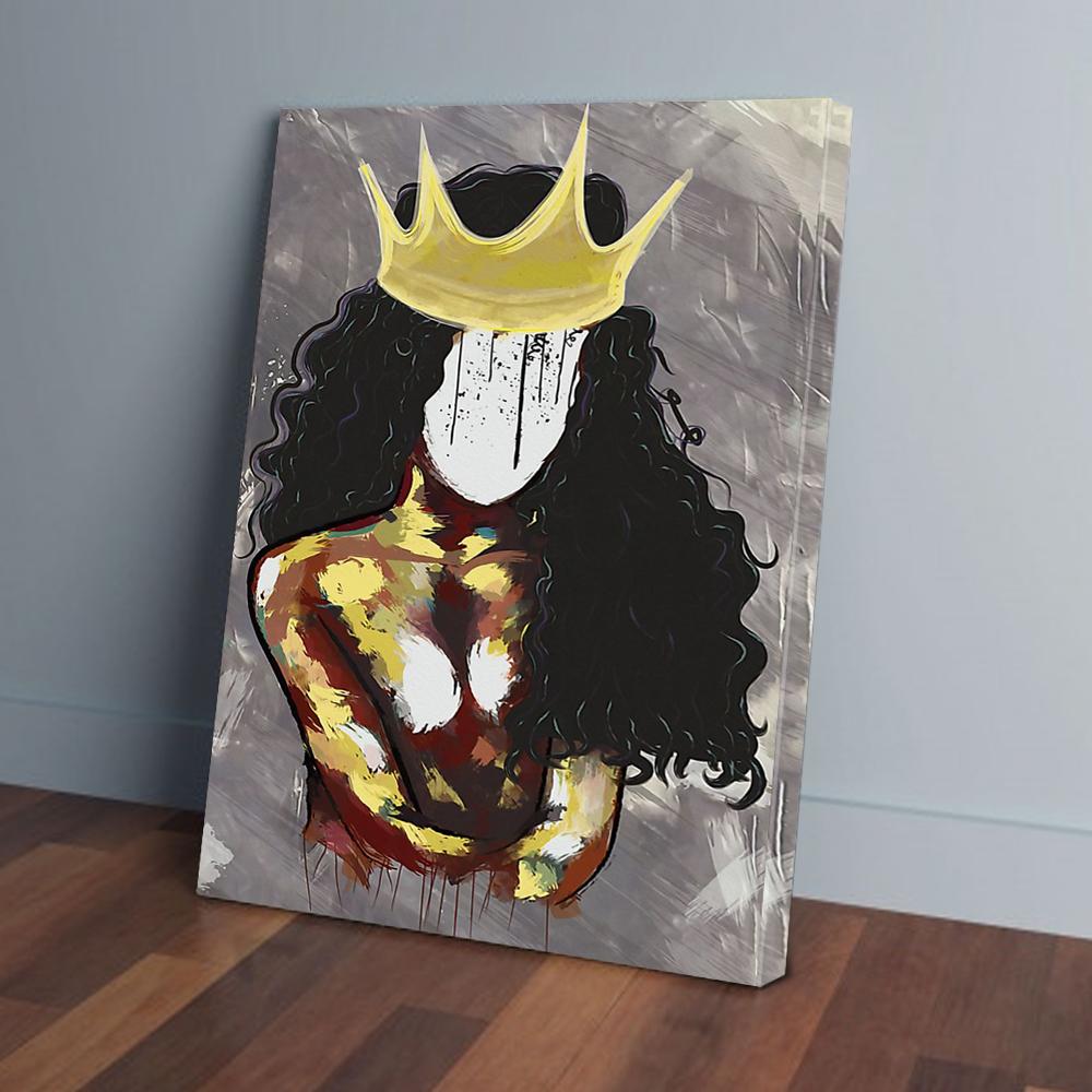 black queen beautiful canvas prints wall art decor 2278