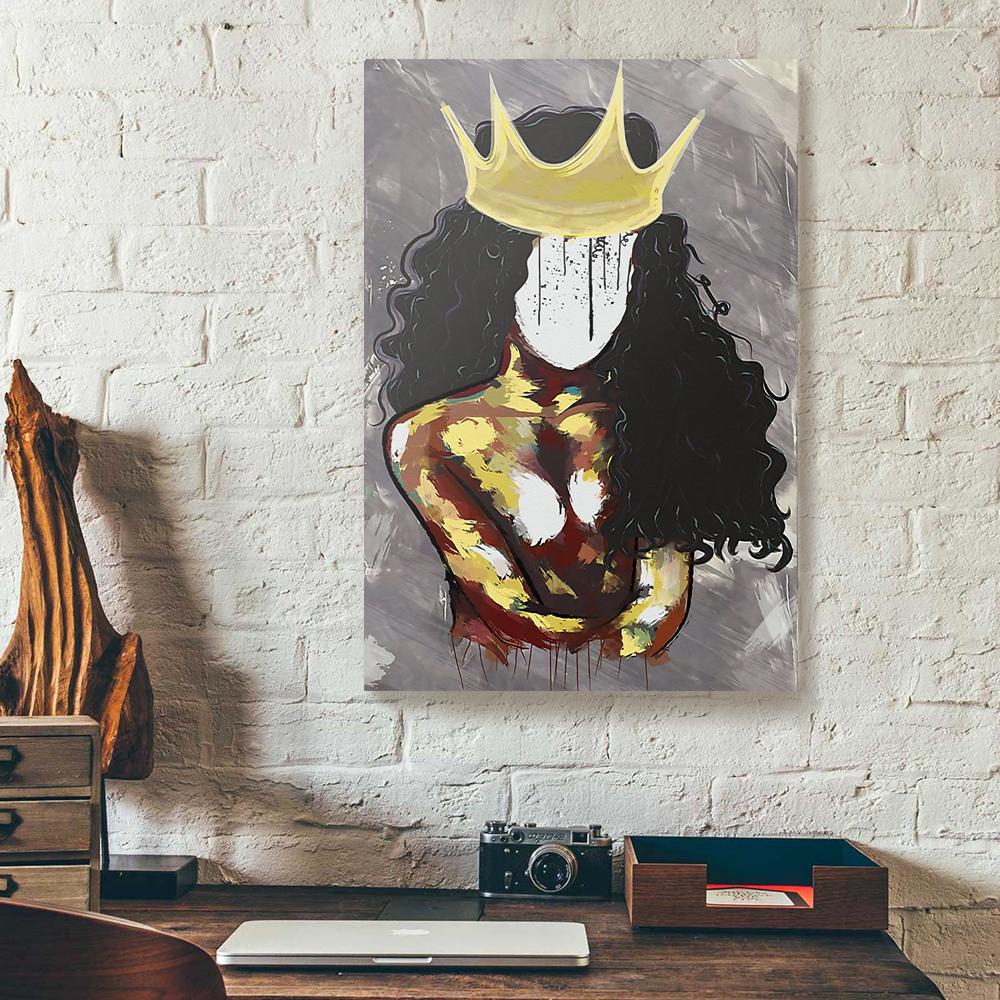 black queen beautiful canvas prints wall art decor 4324