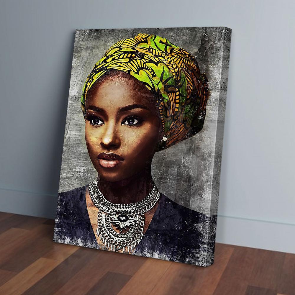 Black Queen Beauty Canvas Prints - Wall Art Decor black queen beauty canvas prints wall art decor 4718