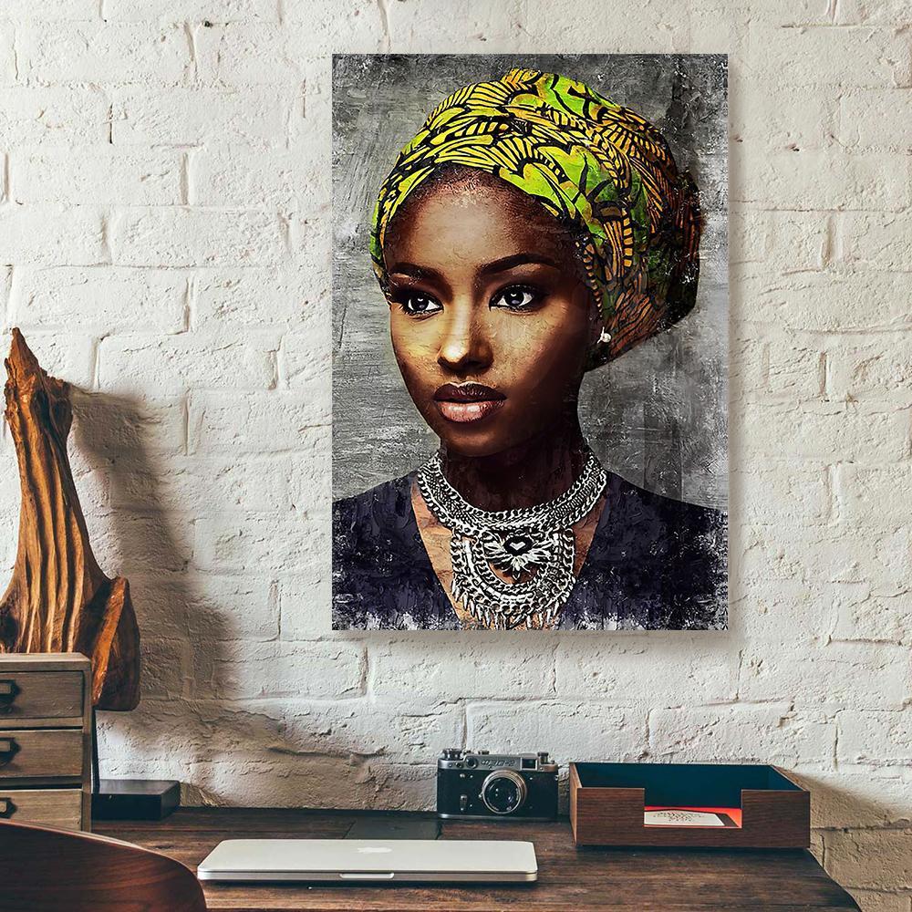 Black Queen Beauty Canvas Prints - Wall Art Decor black queen beauty canvas prints wall art decor 6127