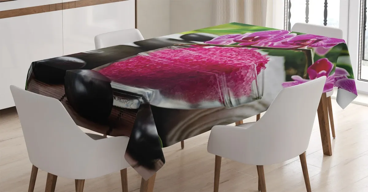 black stones asian 3d printed tablecloth table decor 7401