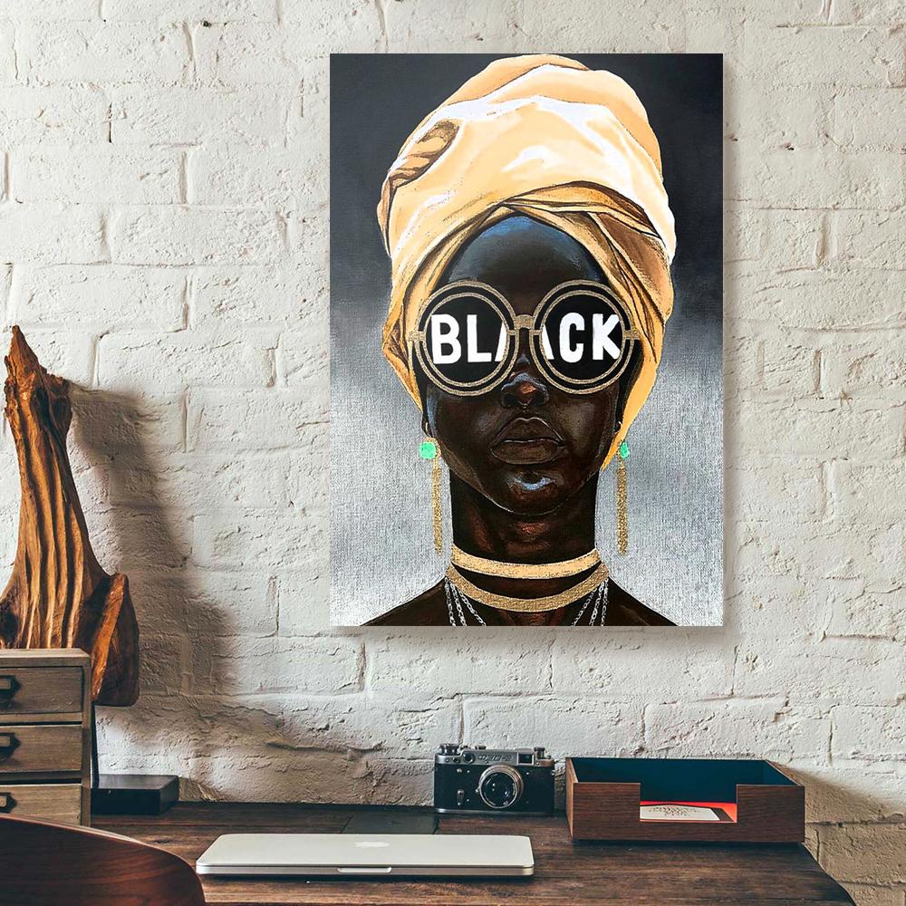 black woman beauty canvas prints wall art decor 1396