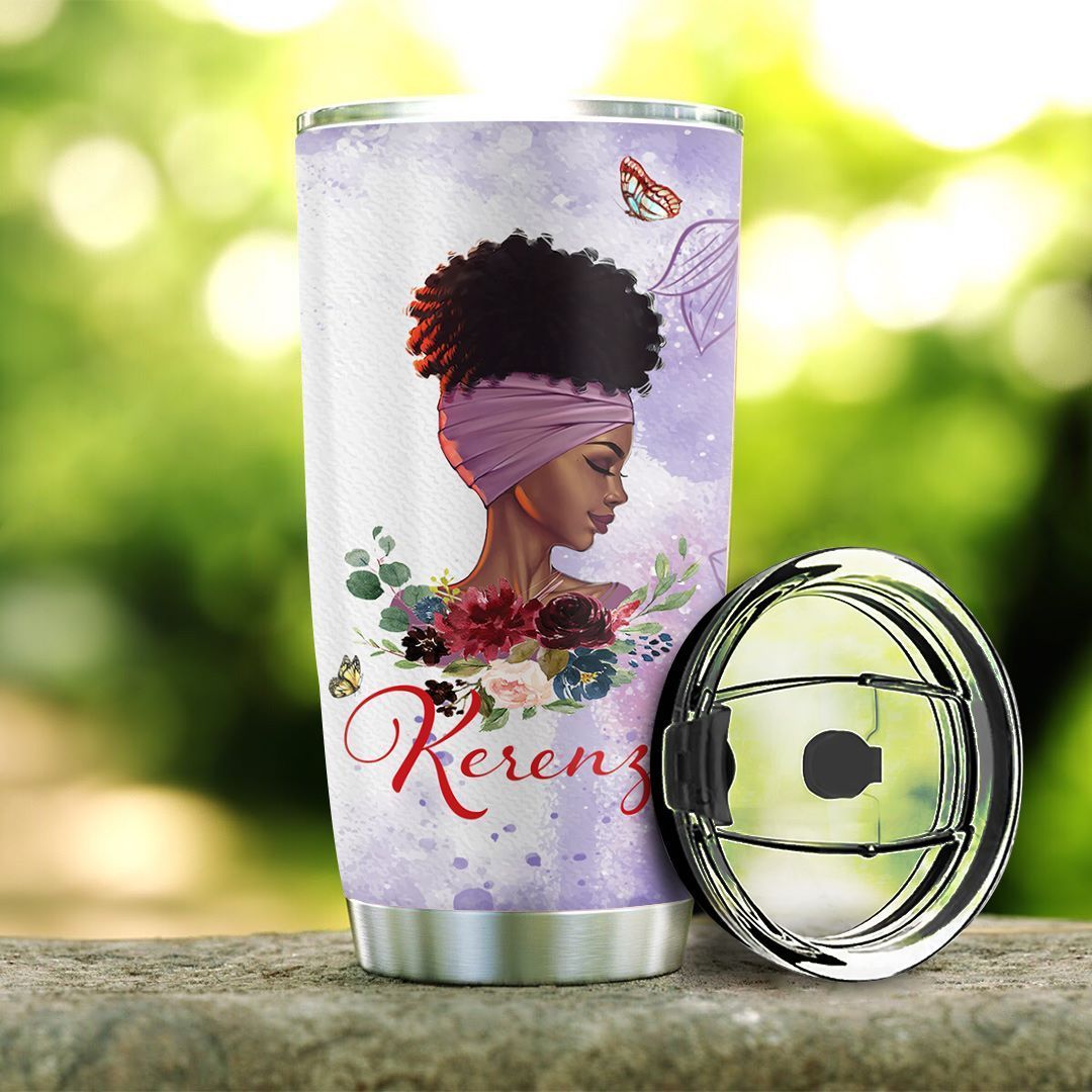 Black Women Personalized Stainless Steel Tumbler black women personalized stainless steel tumbler 5708