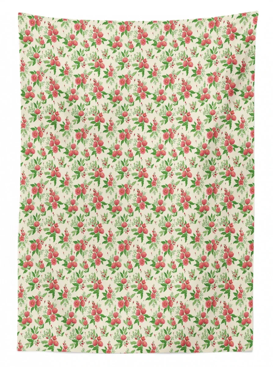 blooming buds spring 3d printed tablecloth table decor 4696
