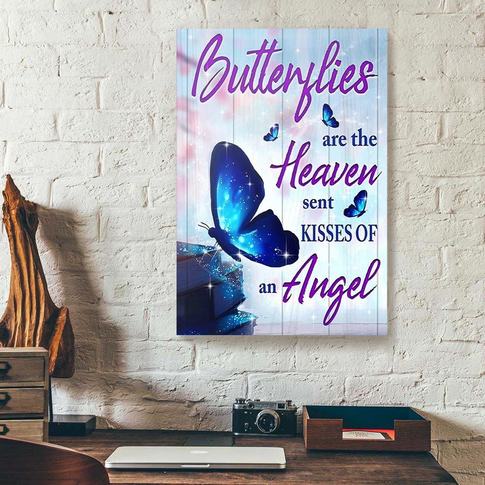 Blue Butterfly Canvas Prints - Wall Art Decor blue butterfly canvas prints wall art decor 5805