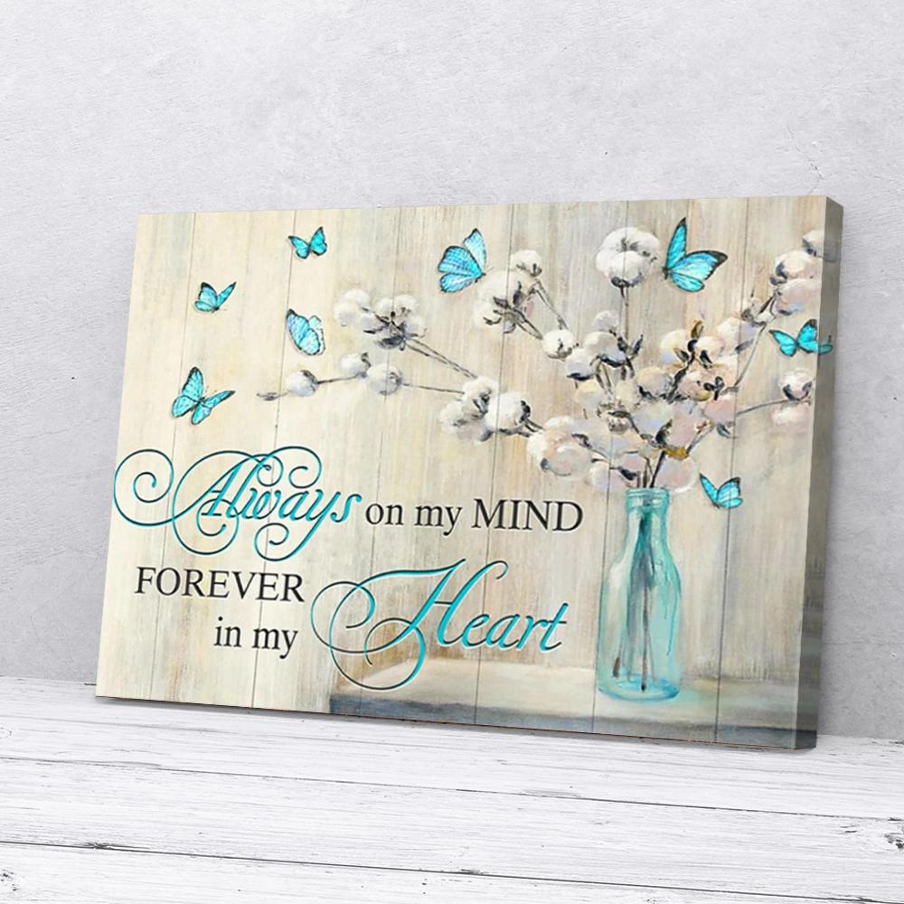 blue butterfly canvas prints wall art decor 8749