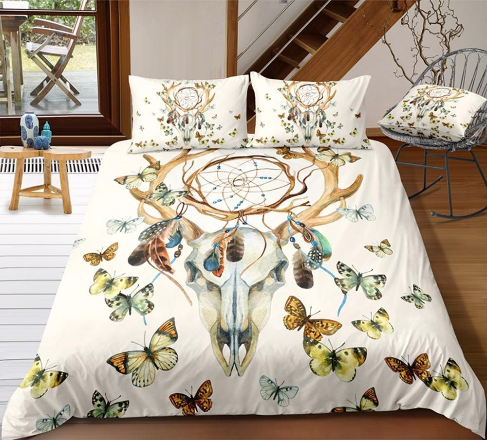 Blue Dreamcatcher Printed Bedding Set Bedroom Decor blue dreamcatcher printed bedding set bedroom decor 1077