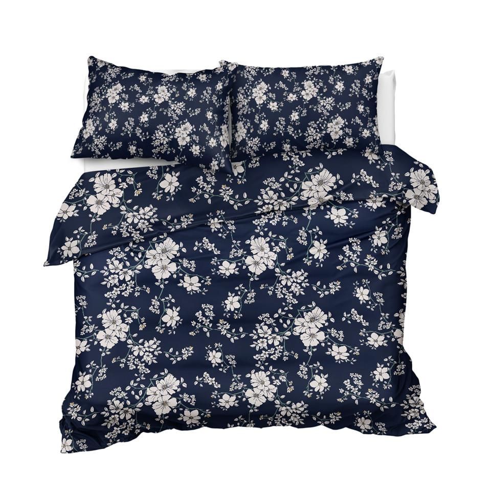 Blue Floral Background Duvet Cover Bedding Set blue floral background duvet cover bedding set 6280