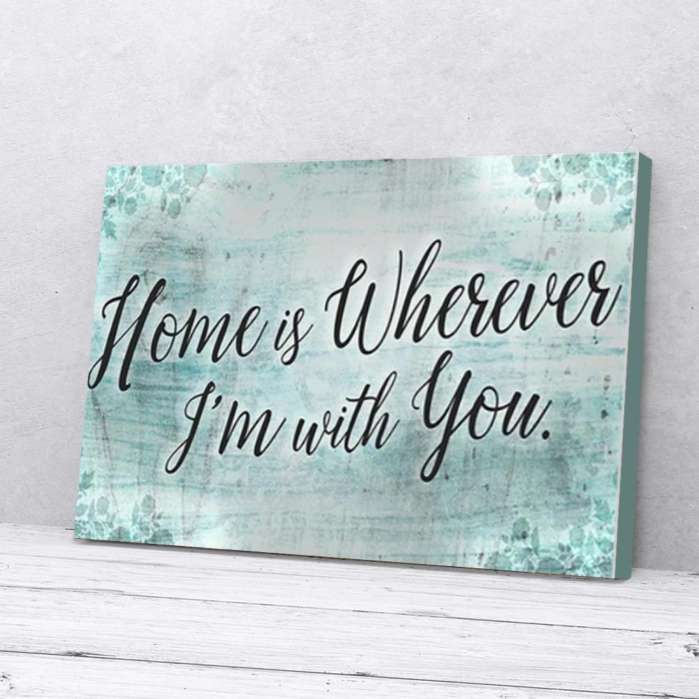 blue home canvas prints wall art decor 2043