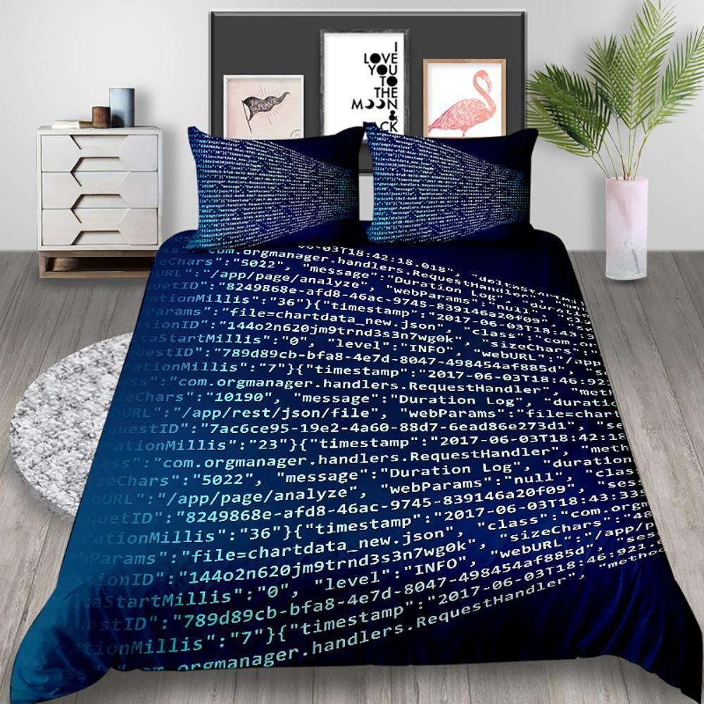 Blue Leaves In White Duvet Cover Bedding Set blue leaves in white duvet cover bedding set 6232