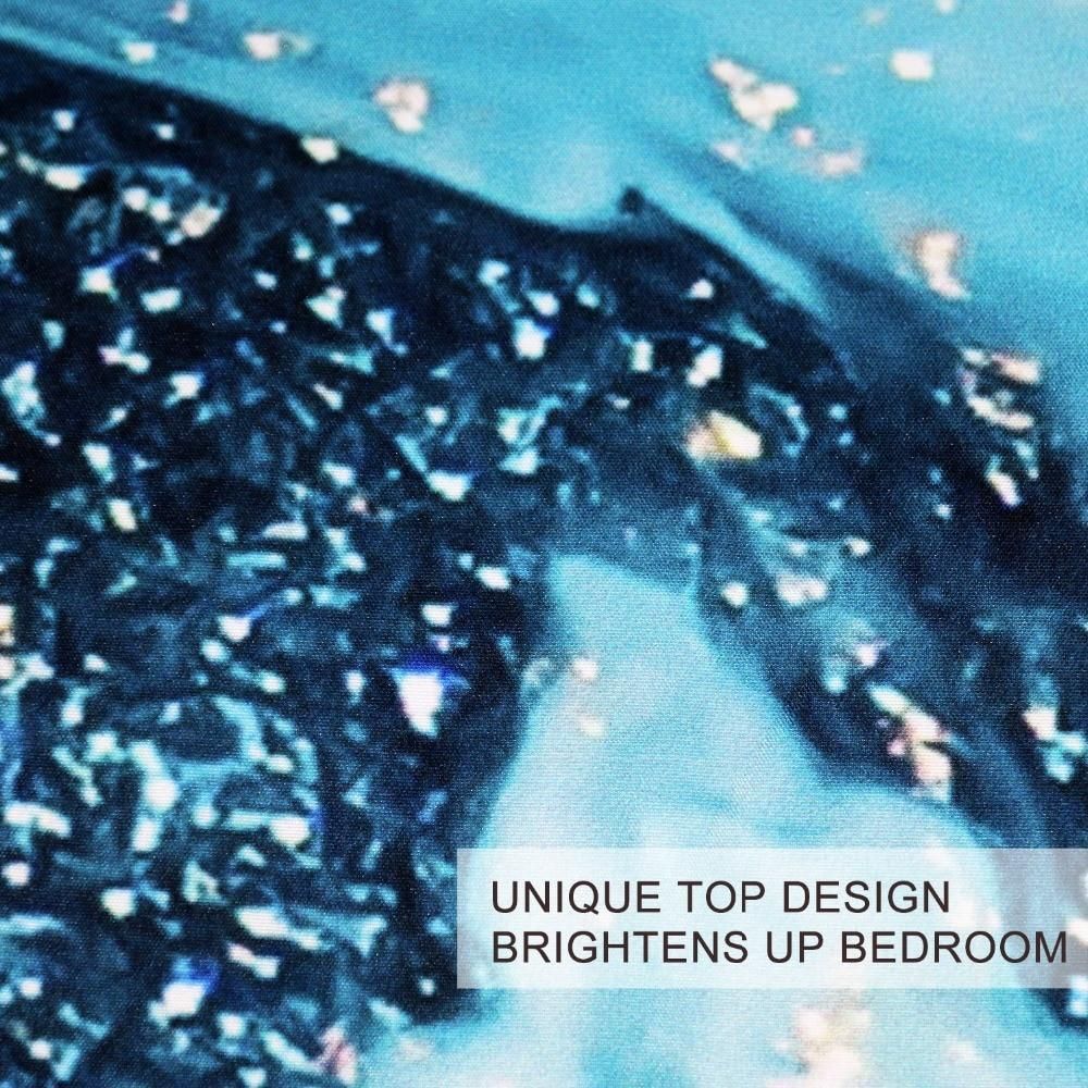 blue watercolor ocean duvet cover bedding set 3776