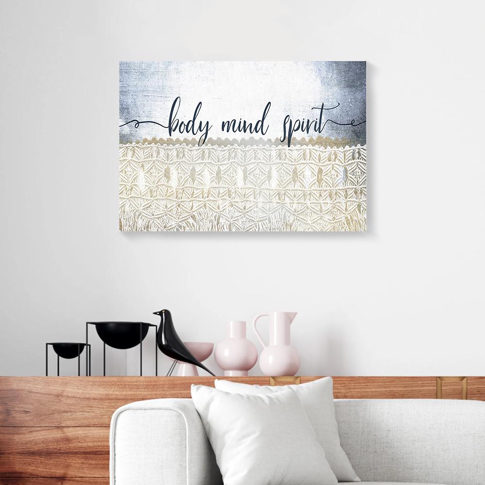 blue yoga canvas prints wall art decor 4236