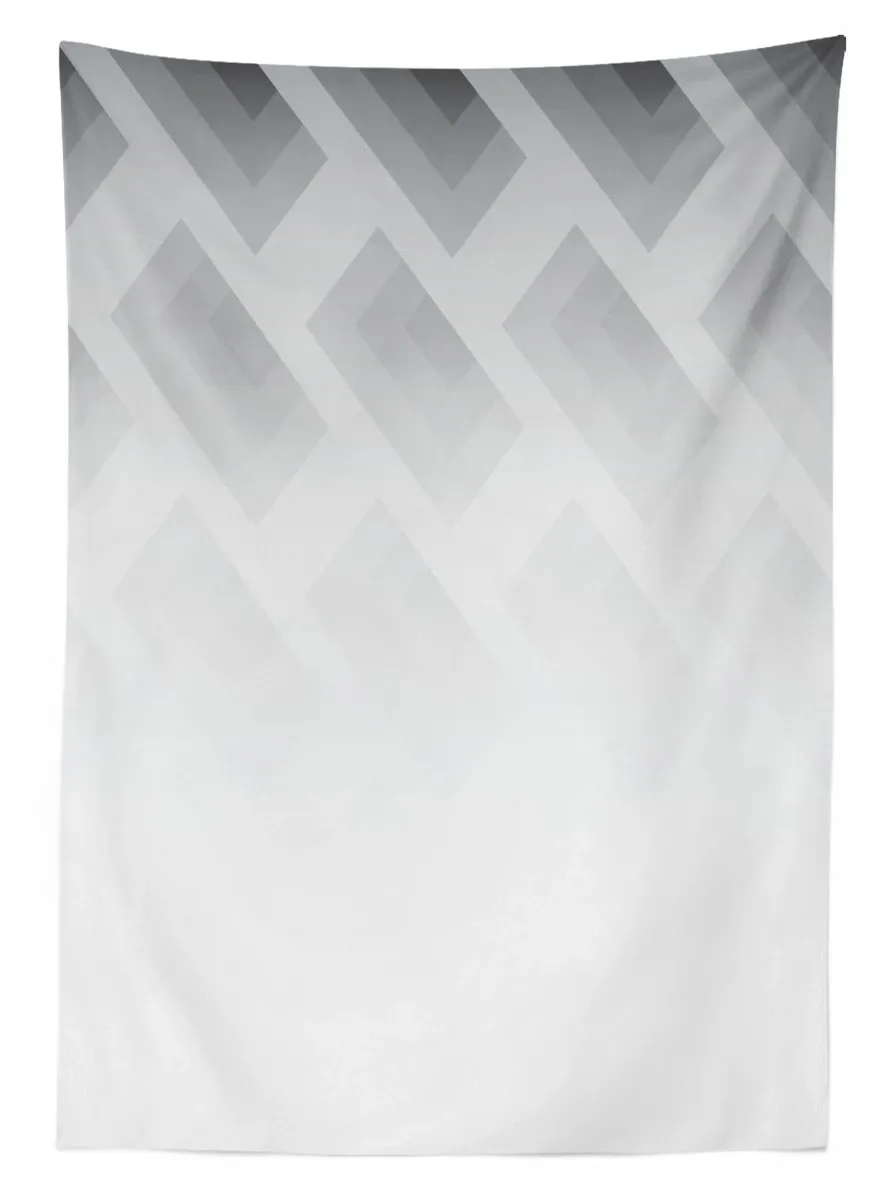 blur square shapes 3d printed tablecloth table decor 7332