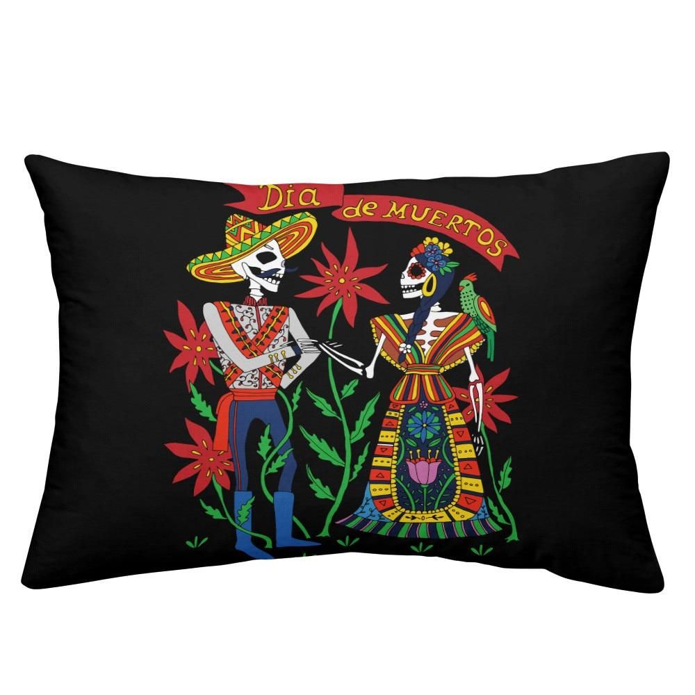 boho man and women skeleton printed bedding set bedroom decor 7242