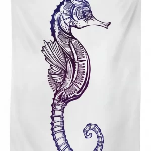 boho seahorse tattoo 3d printed tablecloth table decor 2761
