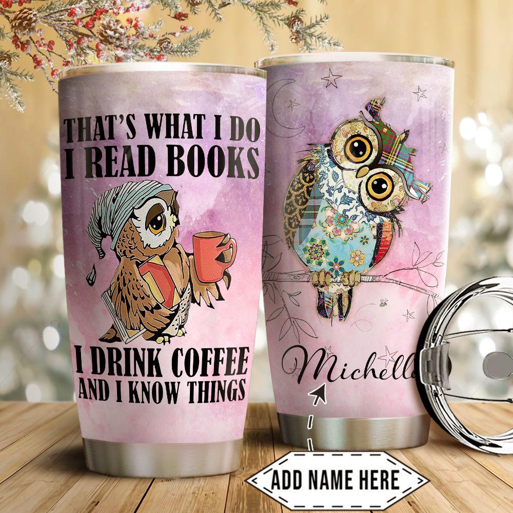 book lover personalized stainless steel tumbler 1579