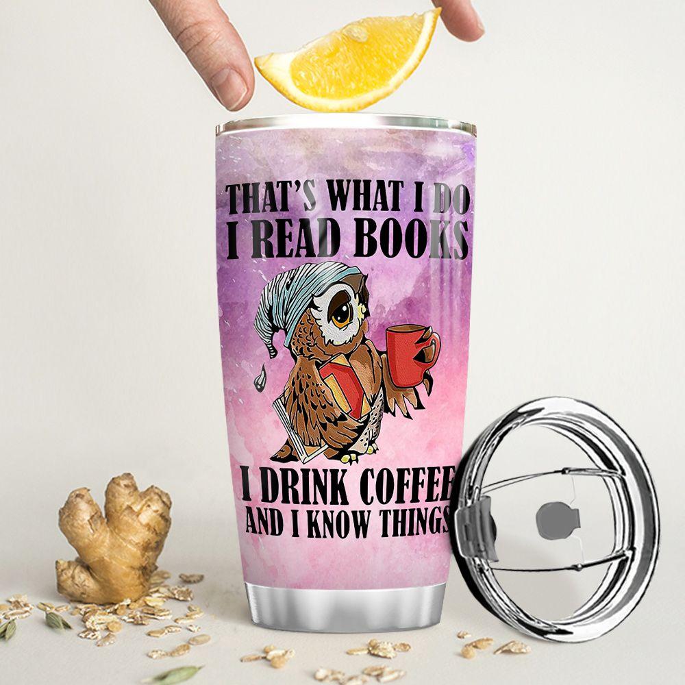 book lover personalized stainless steel tumbler 3284