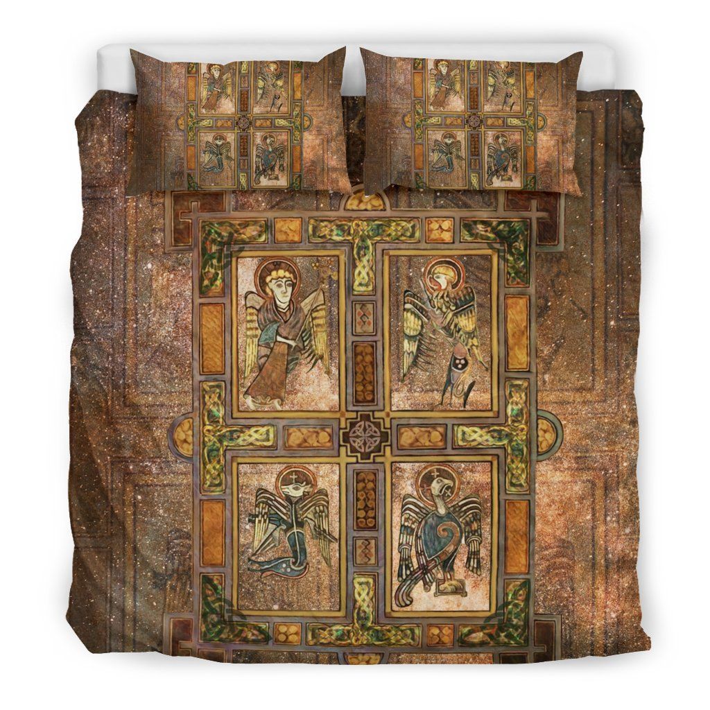 book of kells shamrock st patricks day duvet cover bedding set 8482