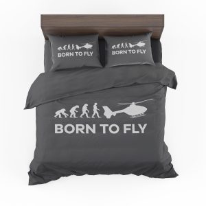 born to fly helicopter designed bedding sets 5404