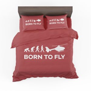 born to fly helicopter designed bedding sets 8516