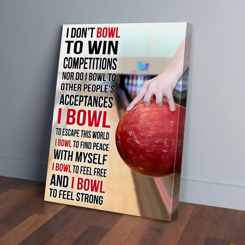 bowling canvas prints wall art decor 4742