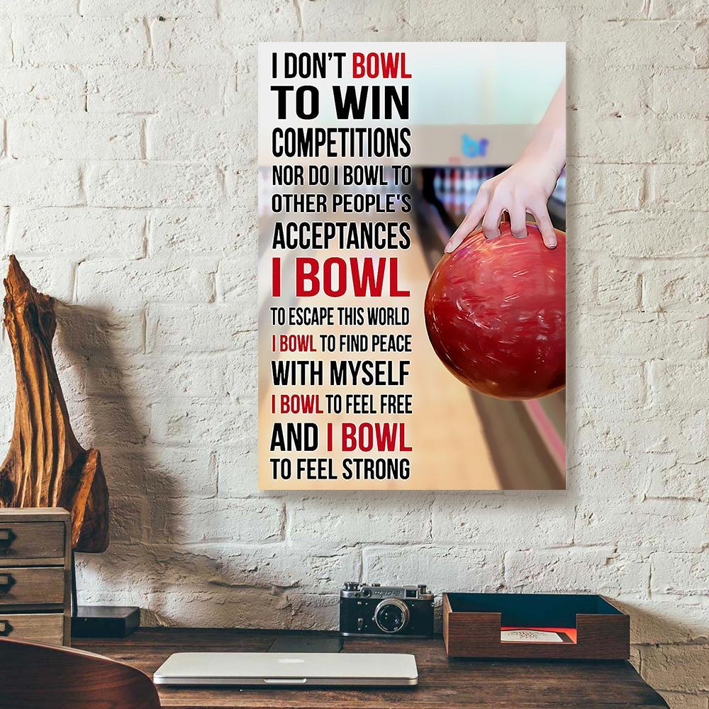 bowling canvas prints wall art decor 7015