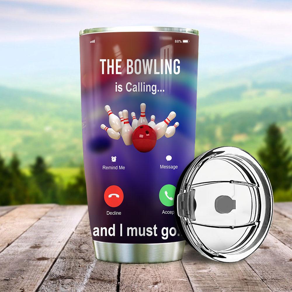 Bowling Is Calling Balls Personalized Stainless Steel Tumbler bowling is calling balls personalized stainless steel tumbler 2997