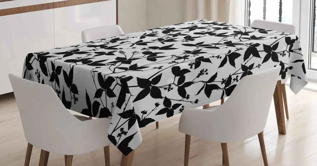 Branch And Leaf Garden 3D Printed Tablecloth Table Decor branch and leaf garden 3d printed tablecloth table decor 3302