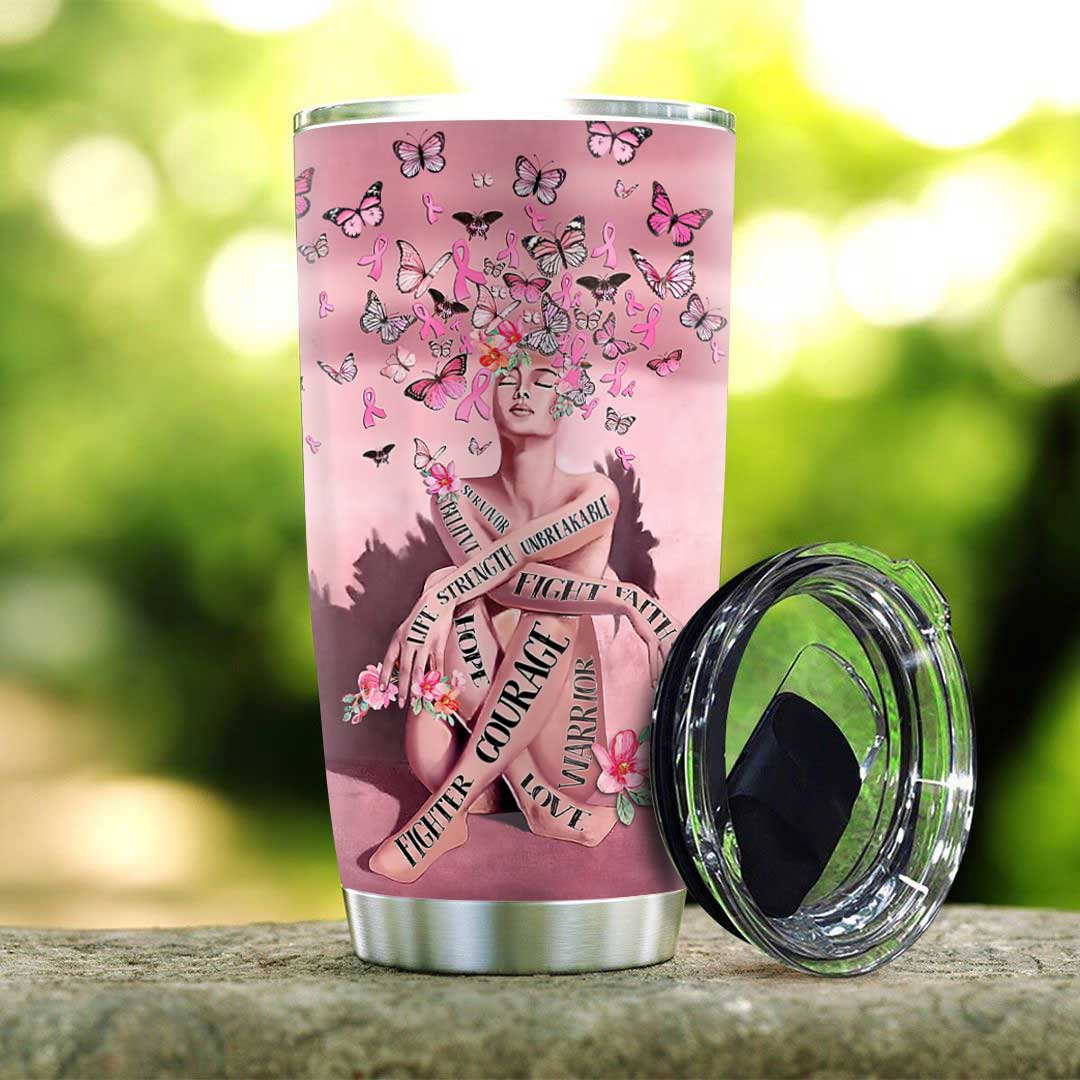 brc you are enough warrior personalized stainless steel tumbler 1833