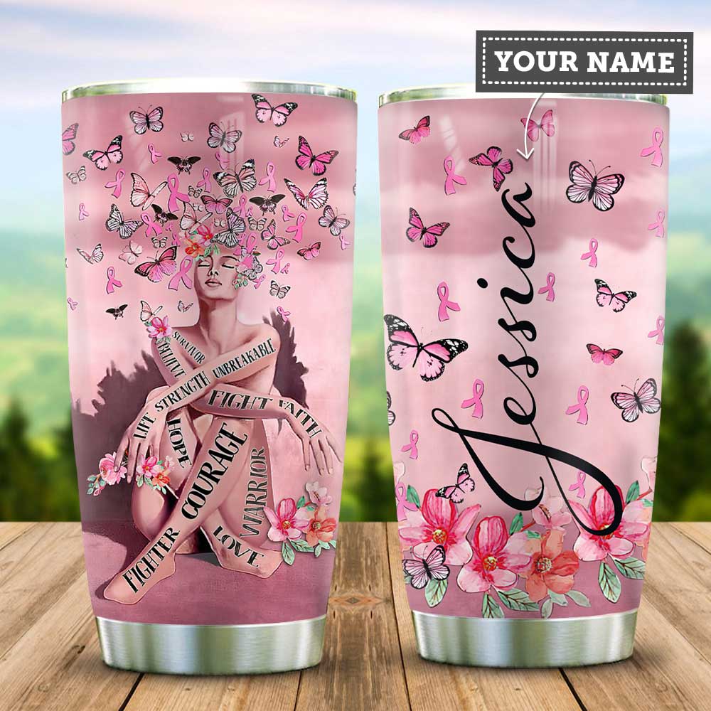 brc you are enough warrior personalized stainless steel tumbler 7751